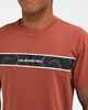 QUIKSILVER TAKARANGI PANEL TEE - HENNA