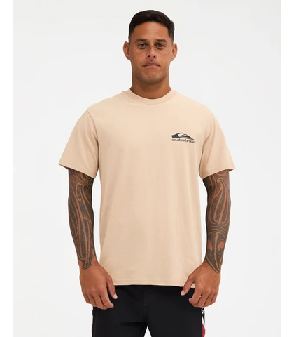QUIKSILVER MANU TEE - PALE KHAKI