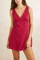 RHYTHM LADIES SUNNY DAYS LINEN MINI DRESS - WINE