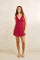 RHYTHM LADIES SUNNY DAYS LINEN MINI DRESS - WINE