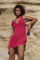 RHYTHM LADIES SUNNY DAYS LINEN MINI DRESS - WINE