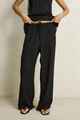 RHYTHM LADIES LINEN LACE TRACK PANT - BLACK
