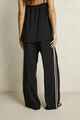 RHYTHM LADIES LINEN LACE TRACK PANT - BLACK