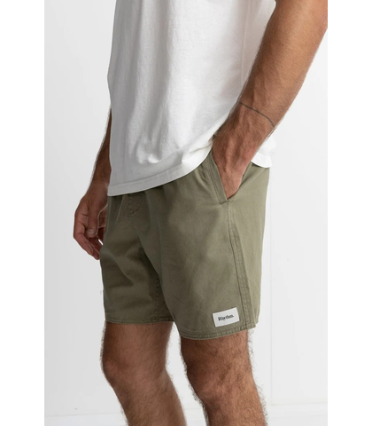 RHYTHM MENS CLASSIC LINEN JAM SHORT - OLIVE