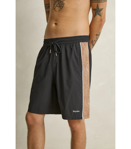 RHYTHM MENS PANEL STRETCH BOARDSHORT - BLACK