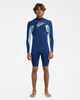 QUIKSILVER MENS YOUNG GUNS 2MM L/S SPRINGSUIT - DARK DENIM