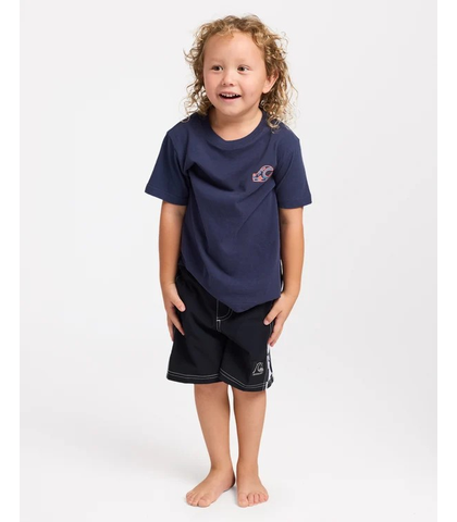 QUIKSILVER GROMS BLOW TAIL S/S TEE - INDIGO