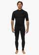 VISSLA MENS 2MM HIGH SEAS S/S CHESTZIP STEAMER - STEALTH