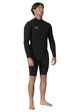 VISSLA MENS 2MM 7 SEAS L/S CHESTZIP SPRINGSUIT - BLACK