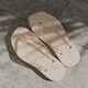 SANDOS ECRU JELLY SQUARE JANDAL 