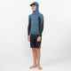 O'NEILL YOUTH HYPERFREAK L/S HOODED RASHSHIRT - BLUE FUSION