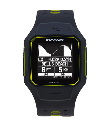 RIPCURL SEARCH GPS SERIES 2 WATCH - YELLOW