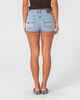RUSTY LADIES PUNCH LOW RISE MICRO MINI SHORT - TRUE BLUE