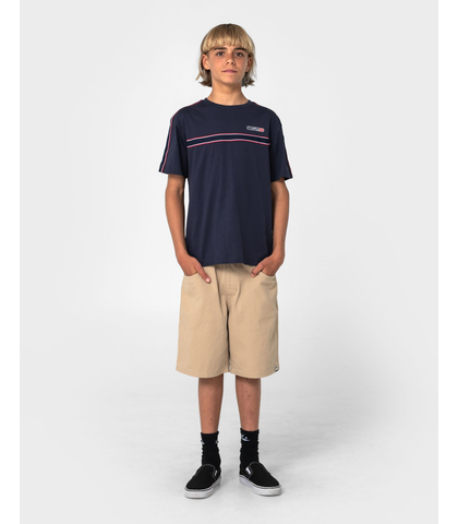RUSTY BOYS FLIP DADDY ELASTIC WAIST BAGGY SHORT - ABBY STONE