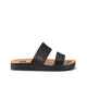 REEF LADIES WATER VISTA SLIDE - BLACK / TAN
