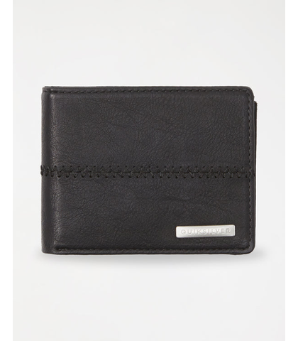 QUIKSILVER STITCHY 3 WALLET - BLACK