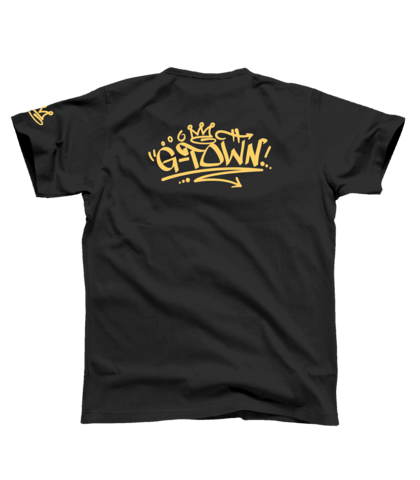 SQ G-TOWN TEE - BLACK / COPPER 