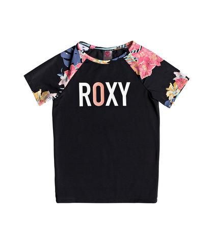 ROXY GIRLS ISLAND TRIP S/S LYCRA - TRUE BLACK