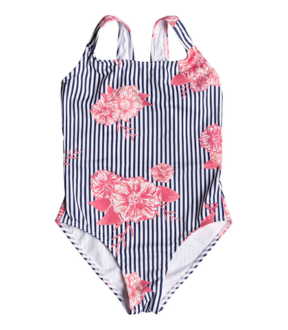 ROXY GIRLS YOUNG AND FREE ONE PIECE SWIMSUIT - MEDIEVAL BLUE