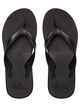 QUIKSILVER MENS CARVER II DELUXE JANDAL - BLACK/BLACK/BROWN