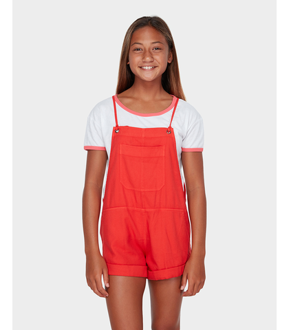 BILLABONG GIRLS LOUIS PLAYSUIT - POPPY