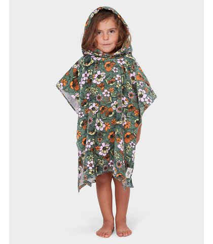 BILLABONG TINY GIRLS FIORE HOODED TOWEL