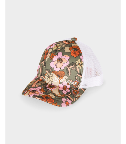 BILLABONG GIRLS SIESTA TRUCKER CAP - MINERAL GREEN