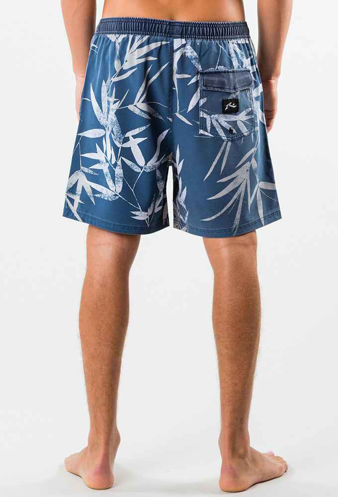 RUSTY BOYS REFLECTIONS ELASTIC BOARDSHORT NAVY BLUE MensBottoms
