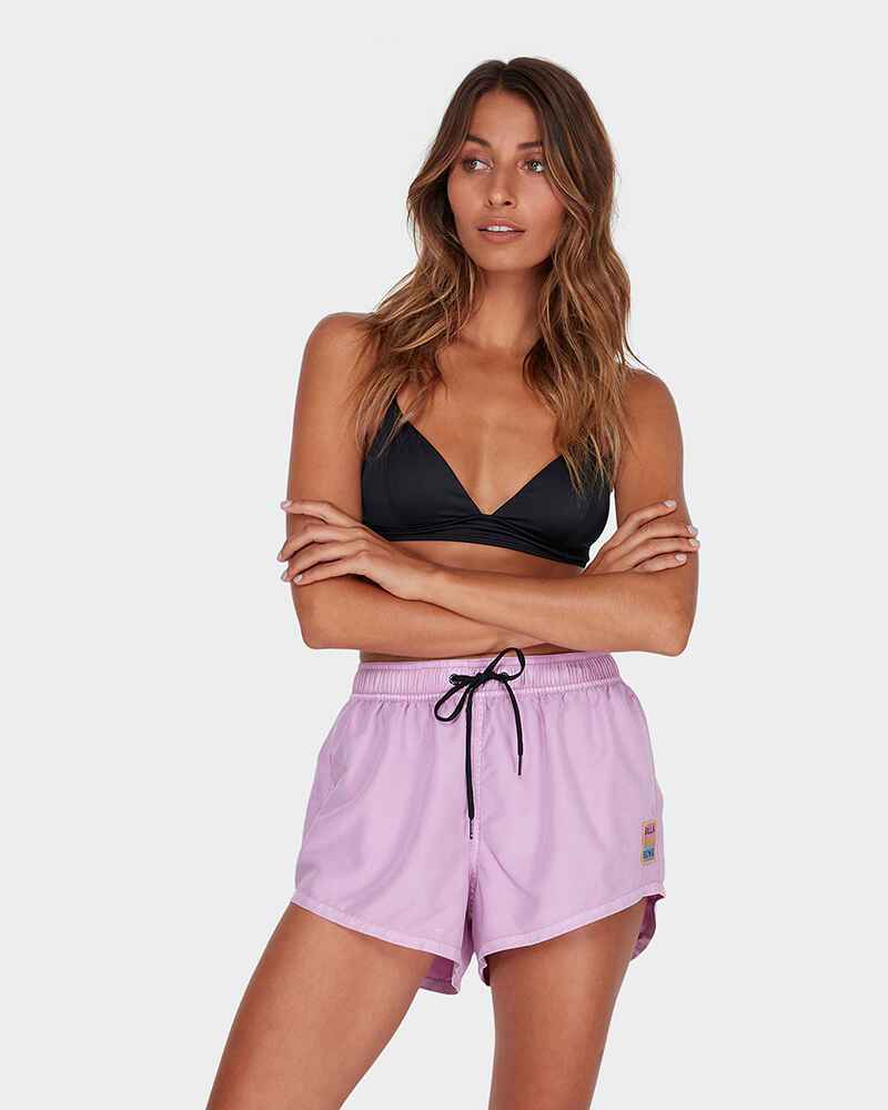 BILLABONG LADIES ALL TIME OVERDYE BOARDSHORT LILAC Womens