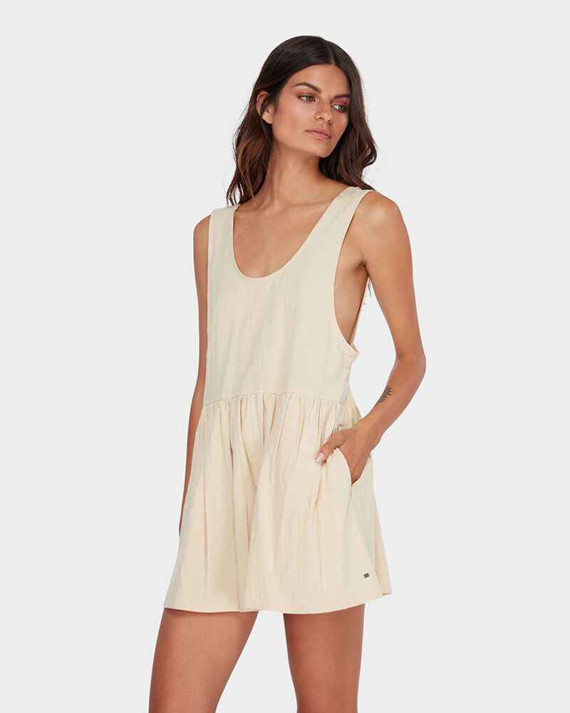 BILLABONG LADIES CABO COTTON PLAYSUIT DUNE WomensDresses