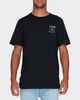 RVCA MENS BETWEEN THE LINES TEE - BLACK