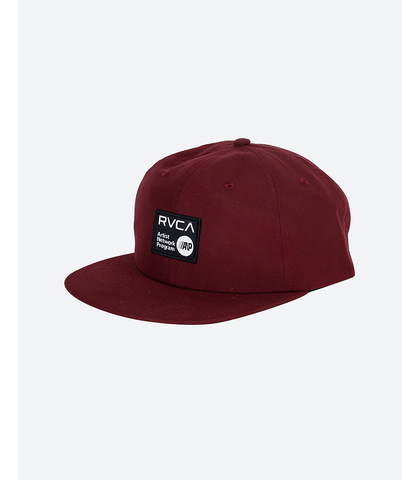 RVCA MENS ANP 6 PANEL CAP - BORDEAUX 