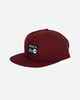 RVCA MENS ANP 6 PANEL CAP - BORDEAUX 