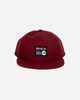 RVCA MENS ANP 6 PANEL CAP - BORDEAUX 