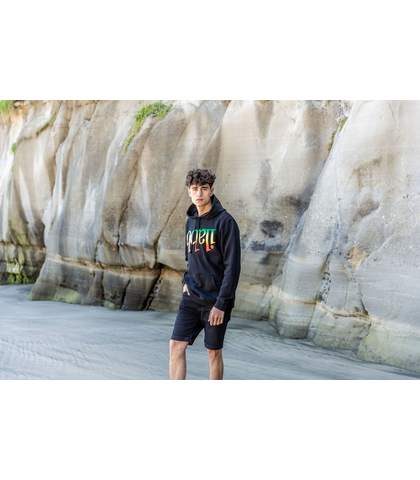 ILABB MENS CAPSIZE HOOD - RASTA