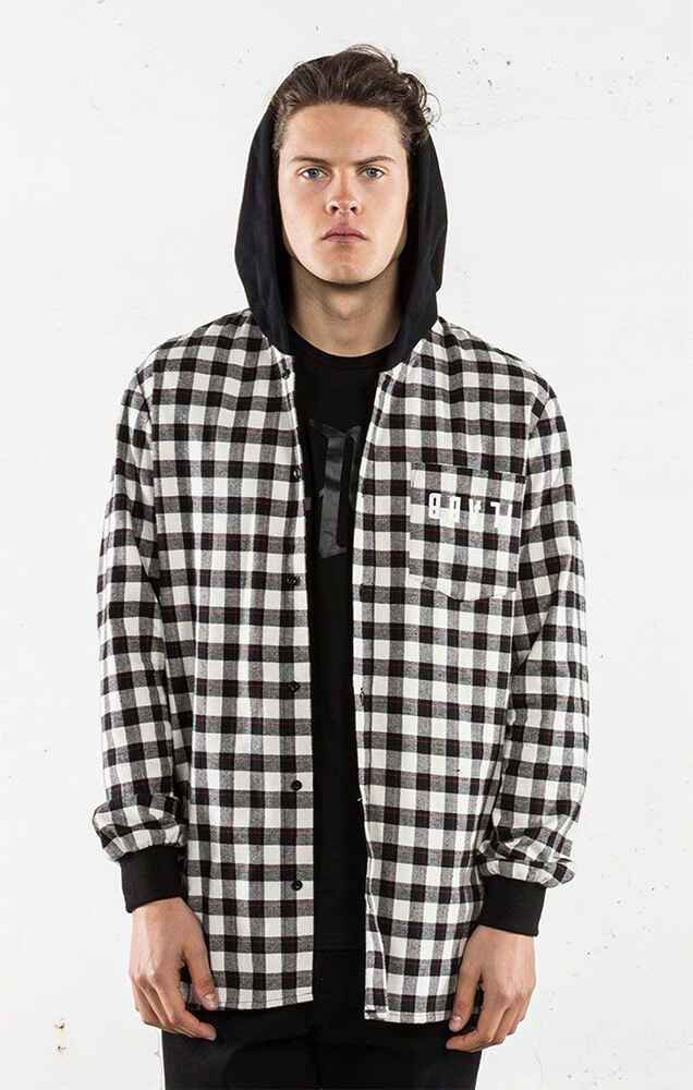 hooded shirt