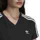 ADIDAS LADIES CROPPED TEE - BLACK / WHITE
