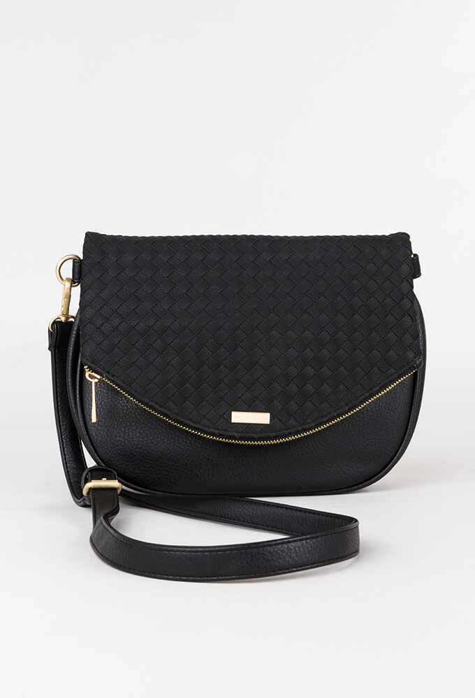 RUSTY LADIES PIPER CROSSBODY SIDE BAG BLACK WomensAccessories