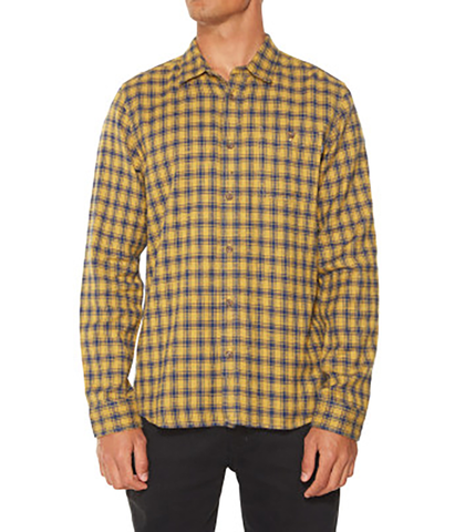 O'NEILL MENS GLENWOOD FLANNEL SHIRT - BRONZE