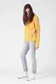 RPM LADIES RIBBED L/S TEE - CANARY