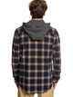 QUIKSILVER MENS SNAP UP HOODED SHIRT 