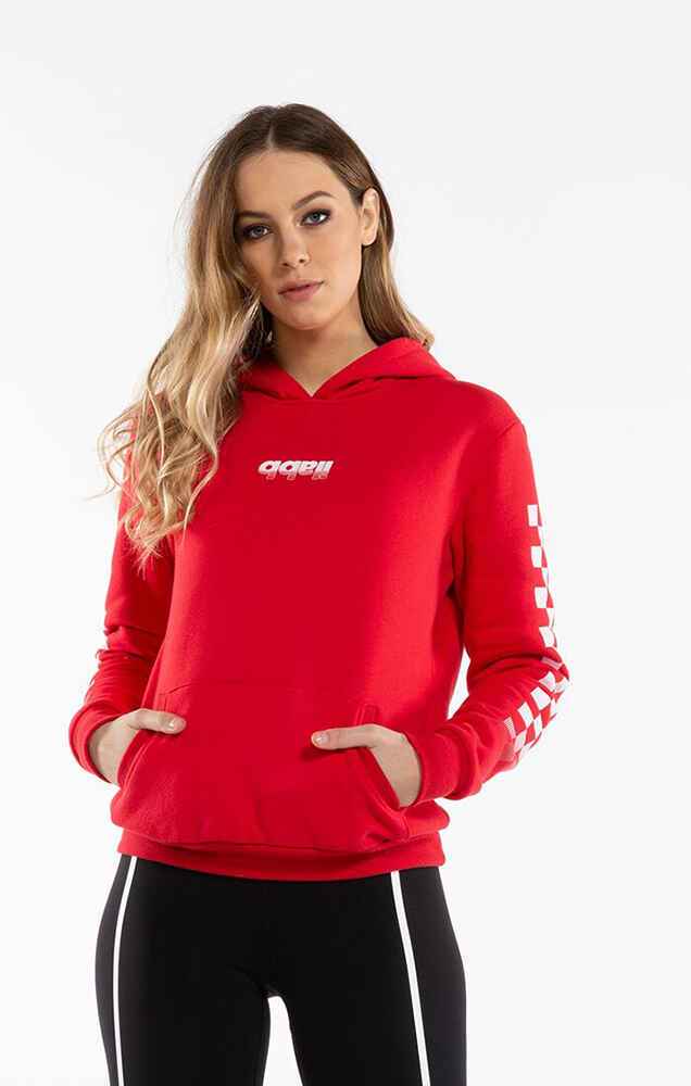 ILABB LADIES FIRST HOODIE - RED - Womens-Top : Sequence Surf Shop ...