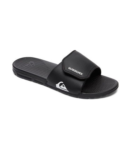 QUIKSILVER BOYS SHORELINE ADJUSTABLE SLIDE -  BLACK