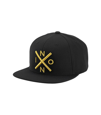 NIXON EXCHANGE SNAPBACK CAP - BLACK / GOLD