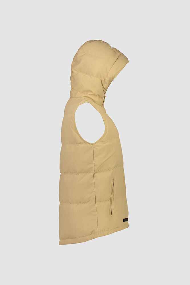 HUFFER LADIES CLASSIC DOWN PUFFER VEST TAN WomensTop Sequence