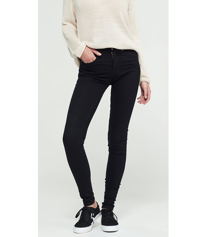 JUNK FOOD JEANS -  SLIP SKINNY JEAN - BLACK