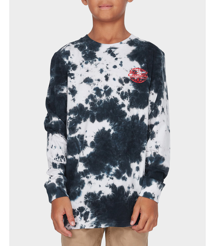 ELEMENT BOYS WORLD L/S TEE- BLACK TIE DYE - Youth -Boys Tee's ...