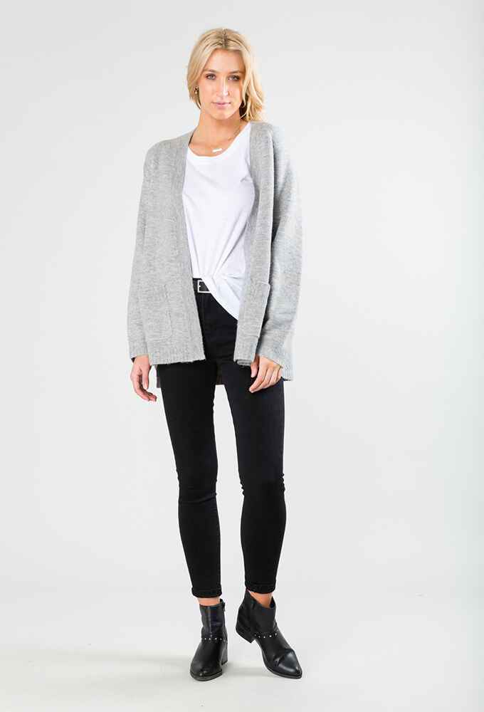 RUSTY LADIES TOGETHER CARDIGAN - GREY MARLE - Womens-Top : Sequence ...