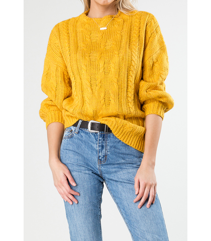 RUSTY LADIES FOLKLORE CHUNKY KNIT - NUGGET GOLD
