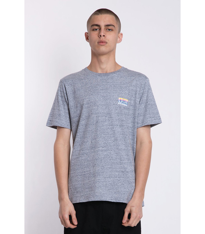 LOWER MENS QRS TEE - VISIONS - GREY MARLE